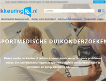 Tablet Screenshot of duikkeuring.nl